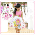 New Arrival Beautiful Flower Printed Summer Girl Cotton Wear (2006#)